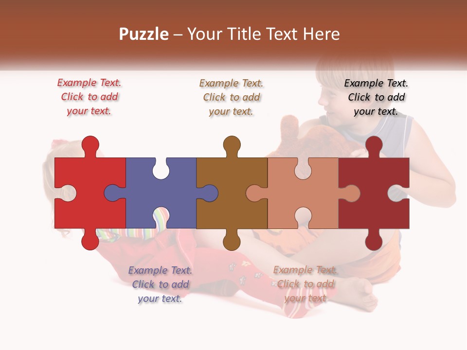 Quarrel Boy White PowerPoint Template