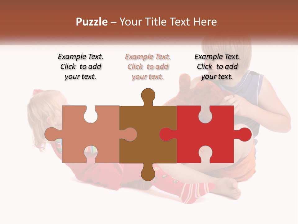 Quarrel Boy White PowerPoint Template