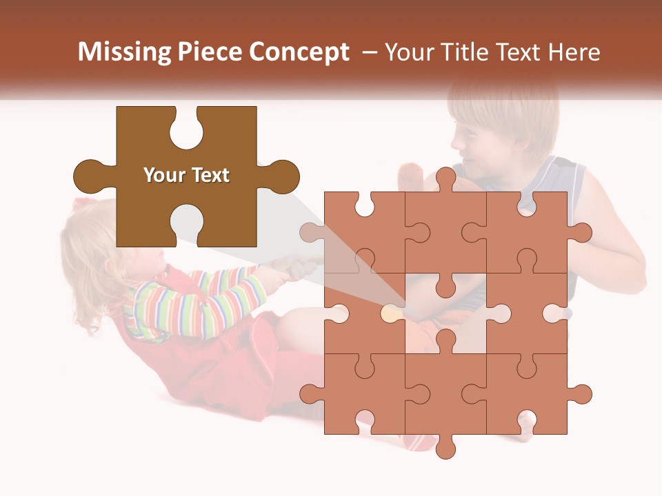 Quarrel Boy White PowerPoint Template