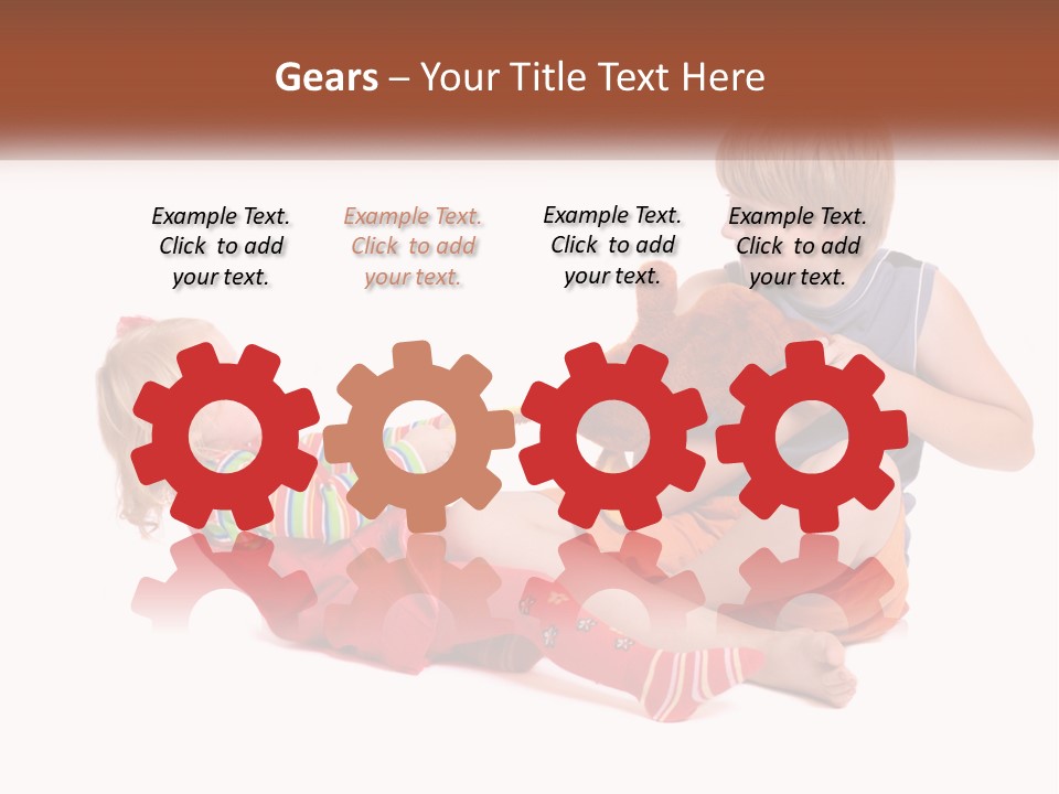 Quarrel Boy White PowerPoint Template