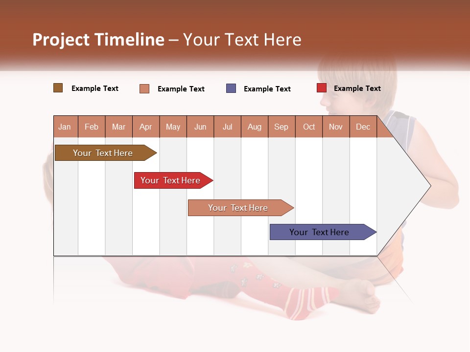 Quarrel Boy White PowerPoint Template