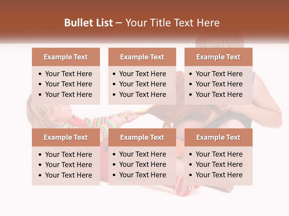 Quarrel Boy White PowerPoint Template