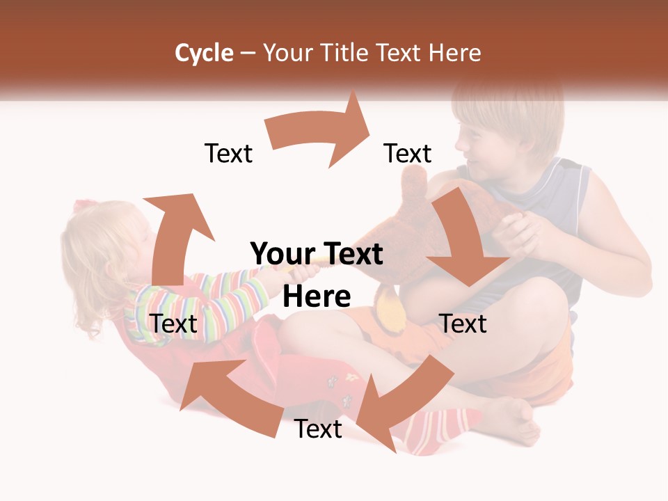 Quarrel Boy White PowerPoint Template