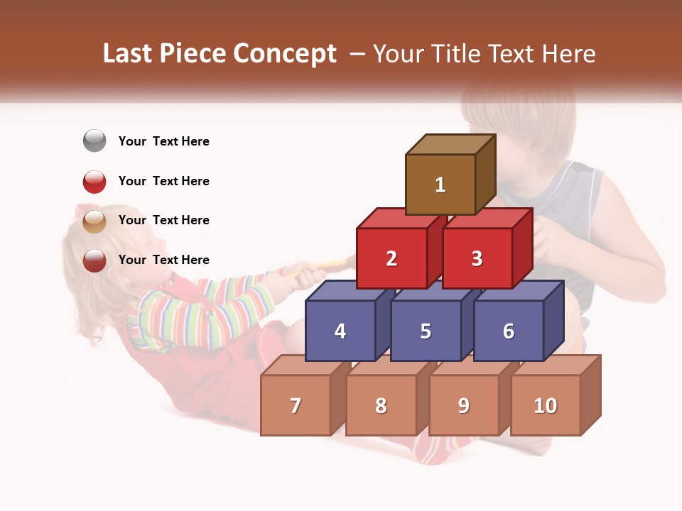 Quarrel Boy White PowerPoint Template