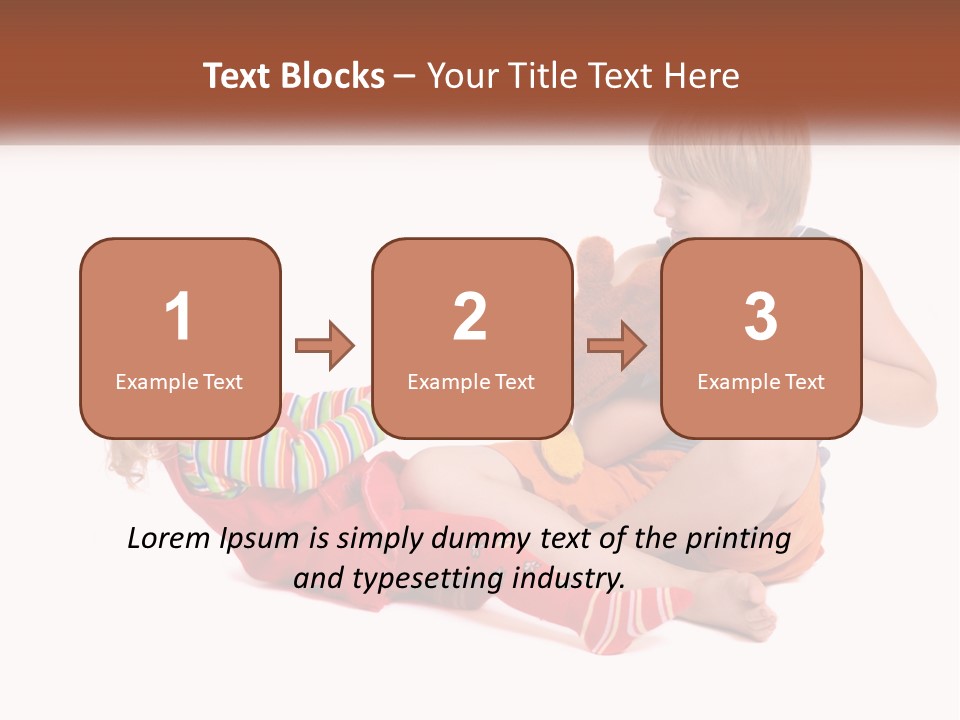 Quarrel Boy White PowerPoint Template