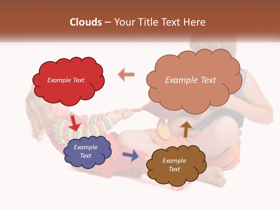 Quarrel Boy White PowerPoint Template