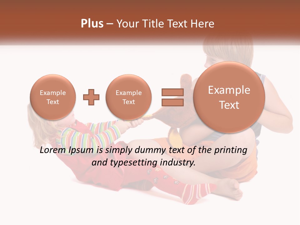 Quarrel Boy White PowerPoint Template