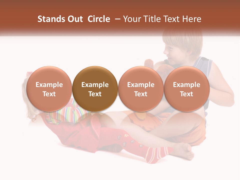 Quarrel Boy White PowerPoint Template