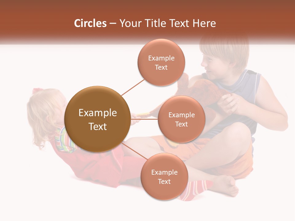 Quarrel Boy White PowerPoint Template