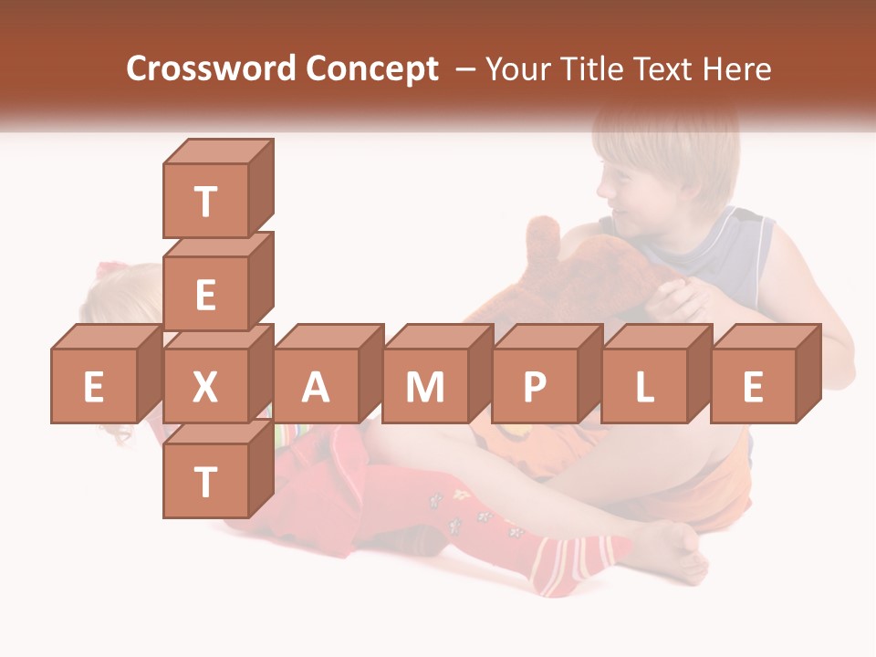 Quarrel Boy White PowerPoint Template