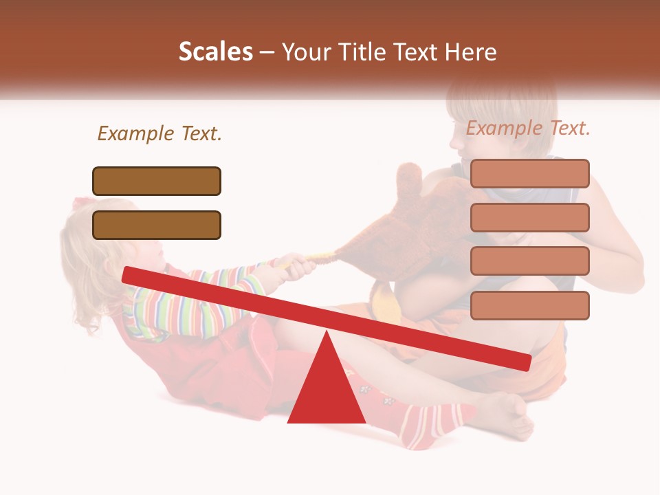 Quarrel Boy White PowerPoint Template