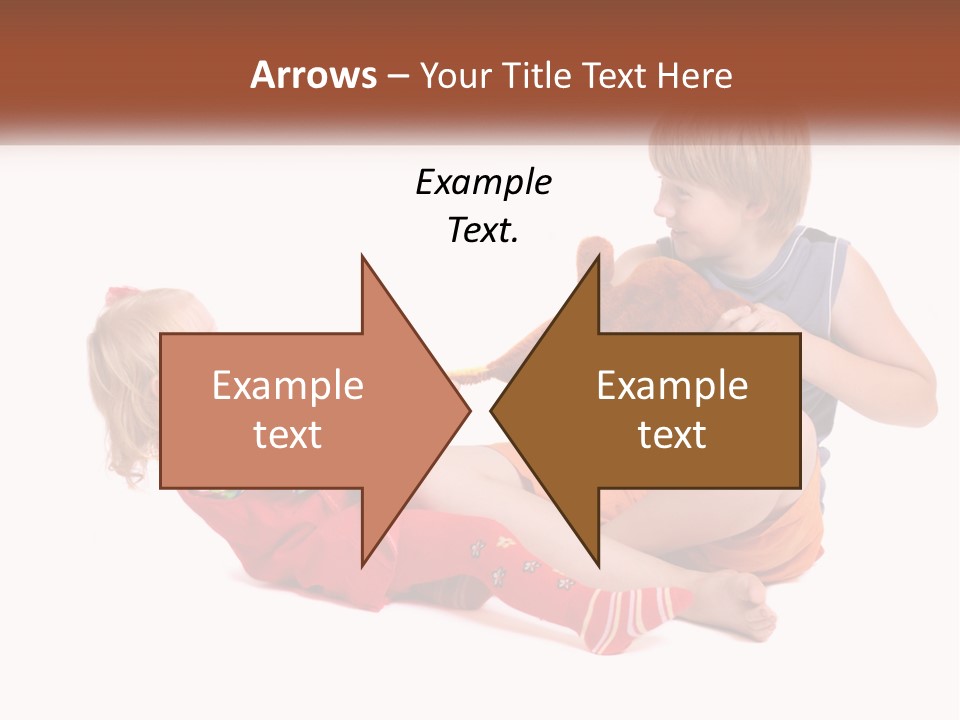 Quarrel Boy White PowerPoint Template