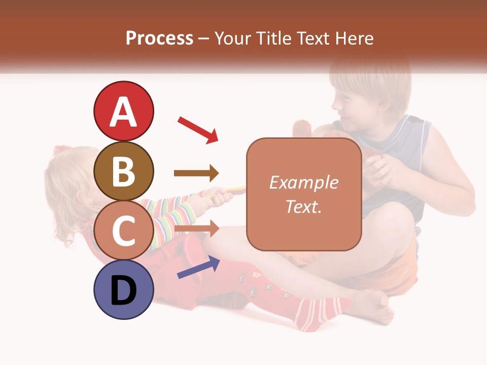 Quarrel Boy White PowerPoint Template