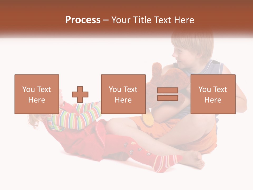 Quarrel Boy White PowerPoint Template