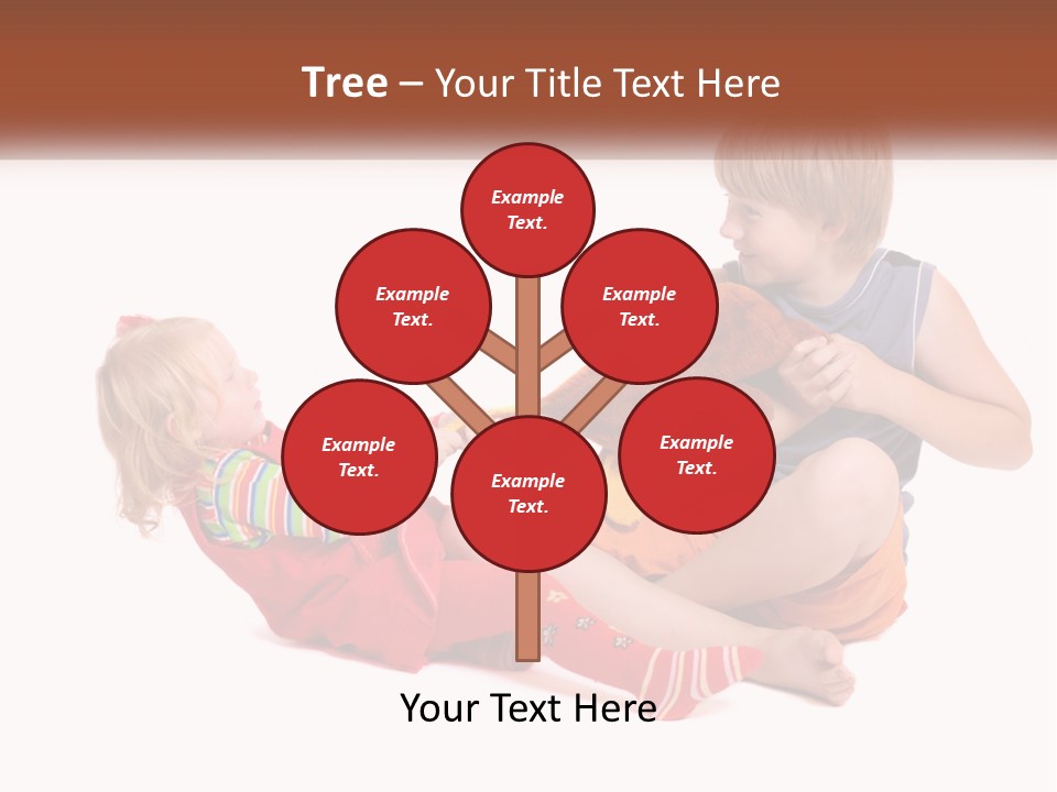 Quarrel Boy White PowerPoint Template