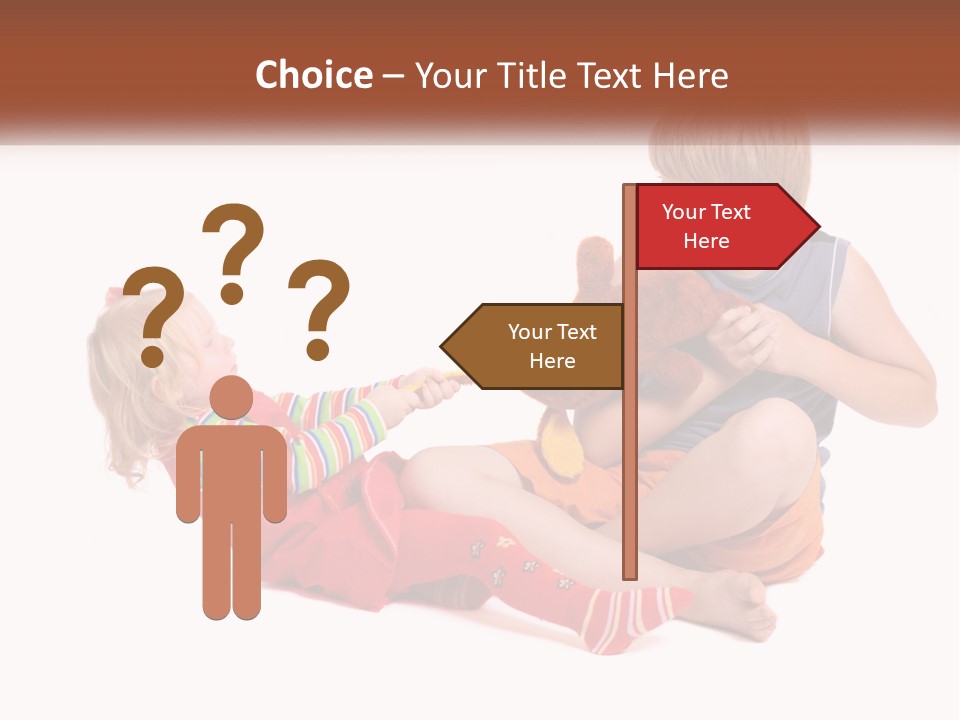 Quarrel Boy White PowerPoint Template