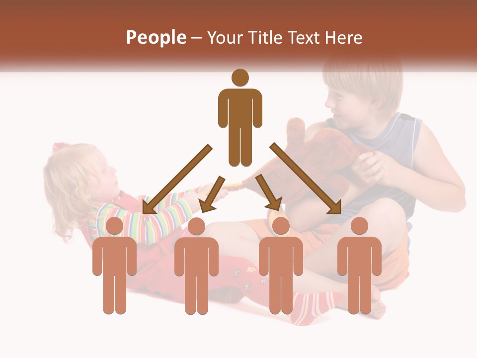 Quarrel Boy White PowerPoint Template