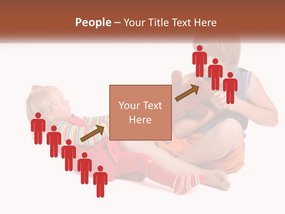 Quarrel Boy White PowerPoint Template