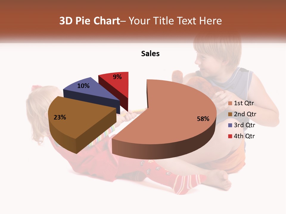 Quarrel Boy White PowerPoint Template