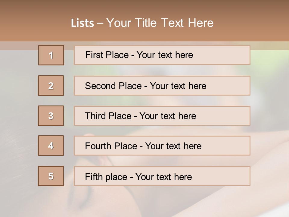 Spa Treatment Plants PowerPoint Template