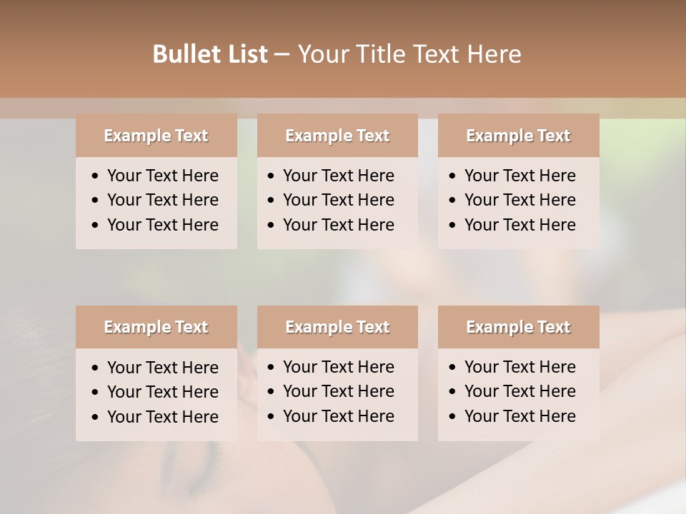 Spa Treatment Plants PowerPoint Template