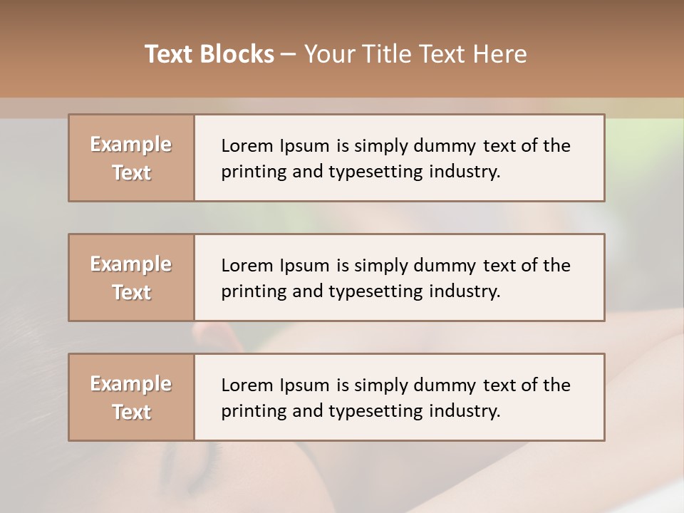 Spa Treatment Plants PowerPoint Template
