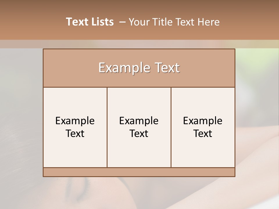 Spa Treatment Plants PowerPoint Template