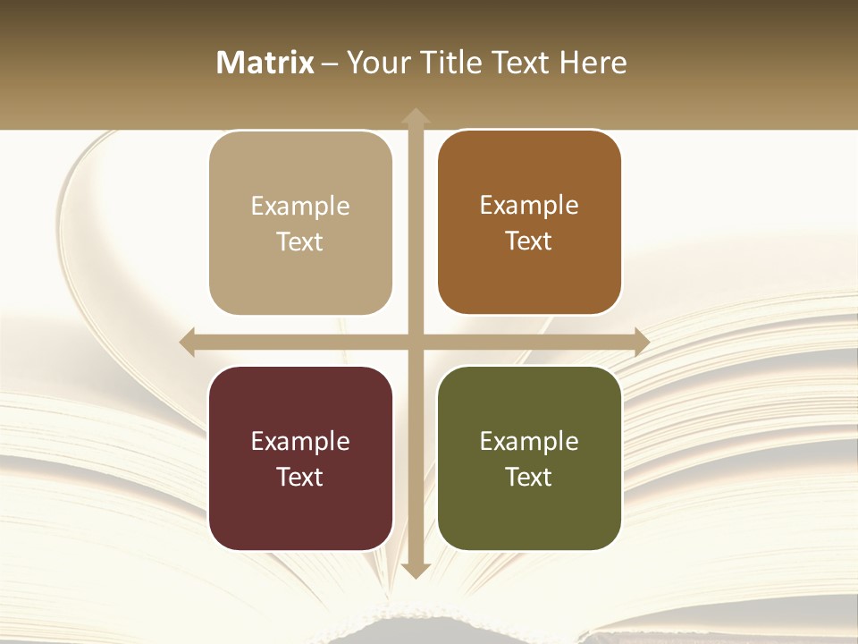 An Open Book With A Heart Shape On Top Of It PowerPoint Template