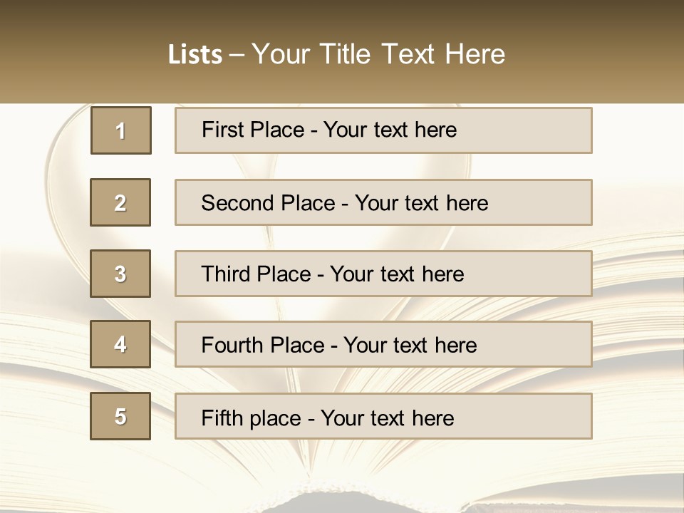 An Open Book With A Heart Shape On Top Of It PowerPoint Template