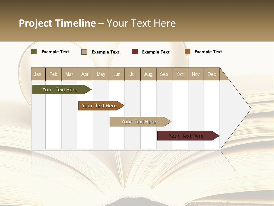 An Open Book With A Heart Shape On Top Of It PowerPoint Template