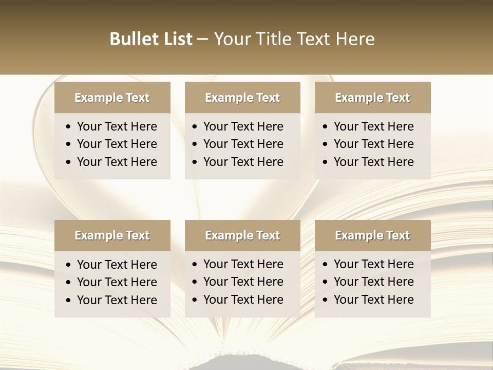 An Open Book With A Heart Shape On Top Of It PowerPoint Template
