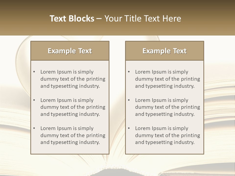 An Open Book With A Heart Shape On Top Of It PowerPoint Template