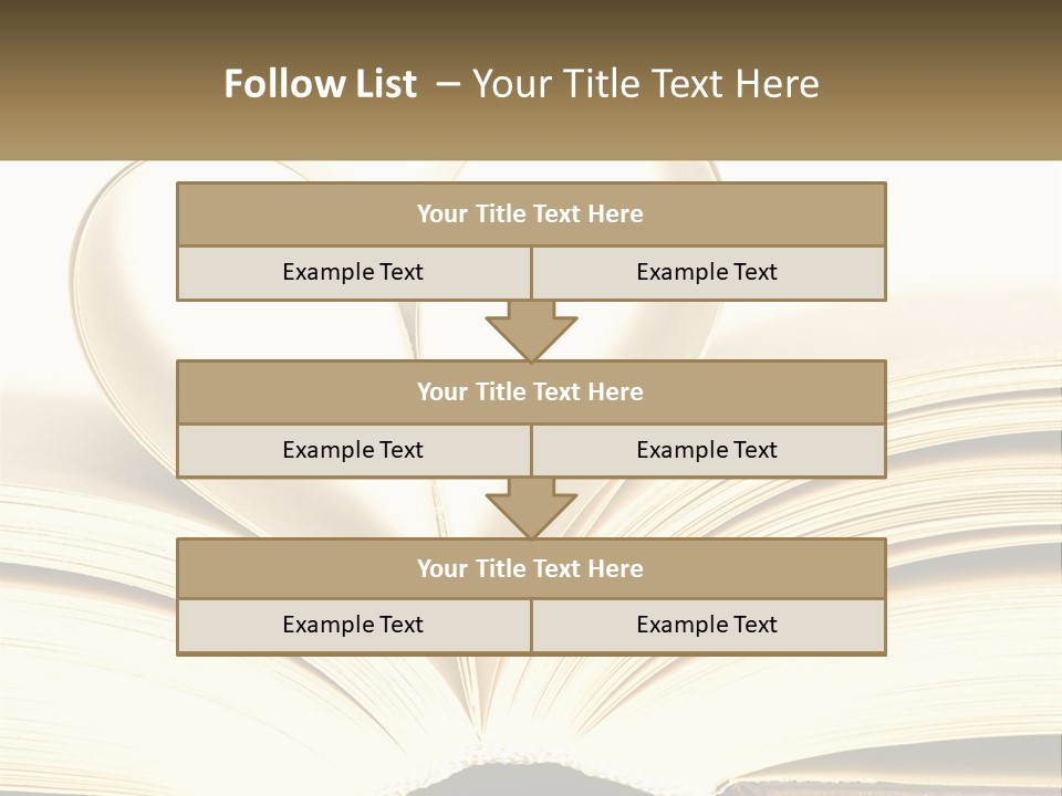 An Open Book With A Heart Shape On Top Of It PowerPoint Template
