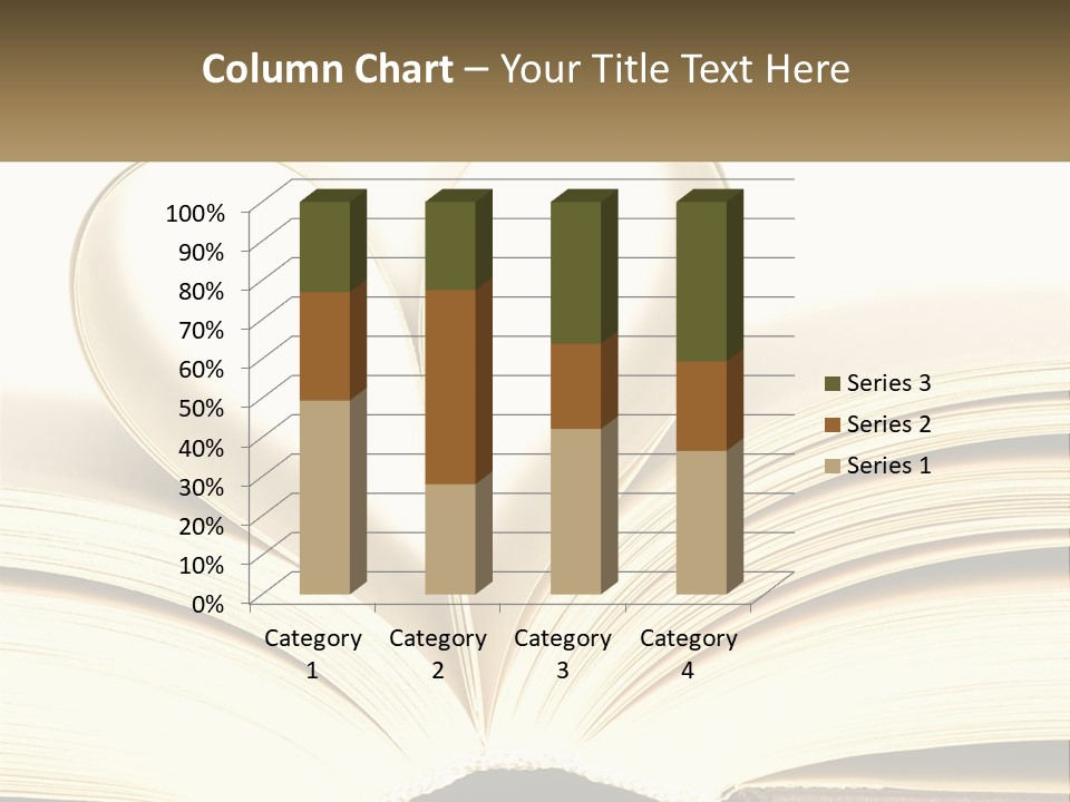 An Open Book With A Heart Shape On Top Of It PowerPoint Template