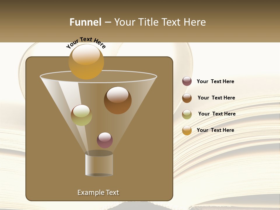 An Open Book With A Heart Shape On Top Of It PowerPoint Template