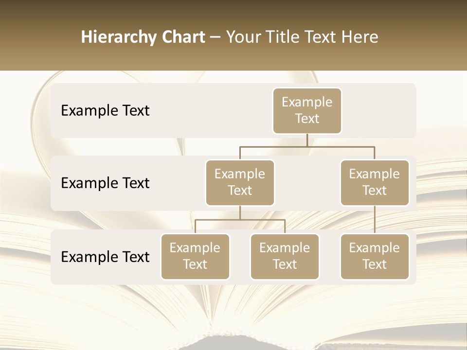 An Open Book With A Heart Shape On Top Of It PowerPoint Template