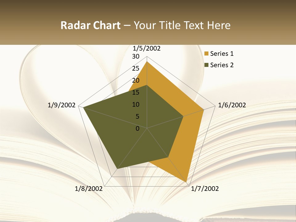 An Open Book With A Heart Shape On Top Of It PowerPoint Template