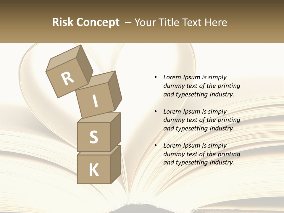 An Open Book With A Heart Shape On Top Of It PowerPoint Template