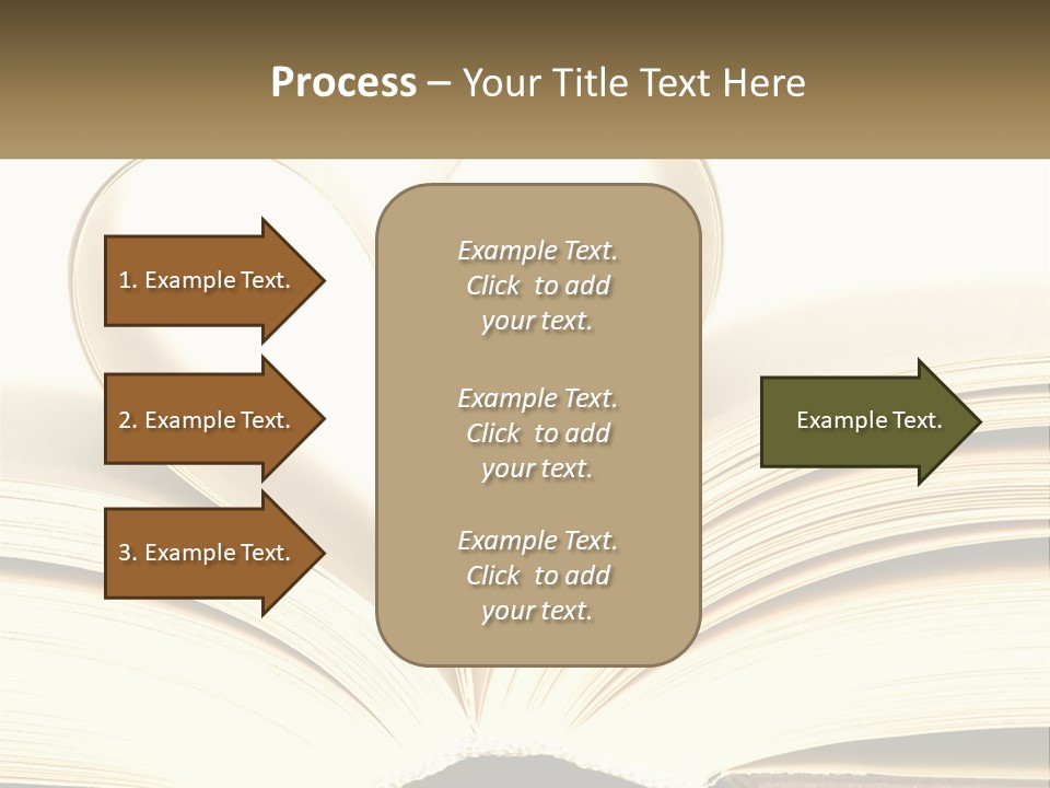An Open Book With A Heart Shape On Top Of It PowerPoint Template