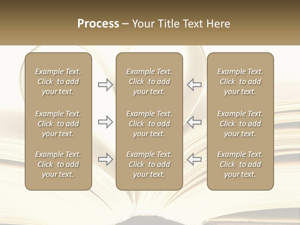 An Open Book With A Heart Shape On Top Of It PowerPoint Template