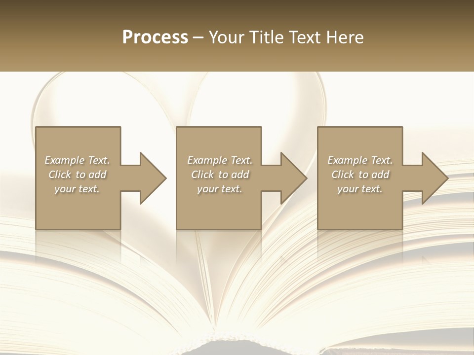 An Open Book With A Heart Shape On Top Of It PowerPoint Template