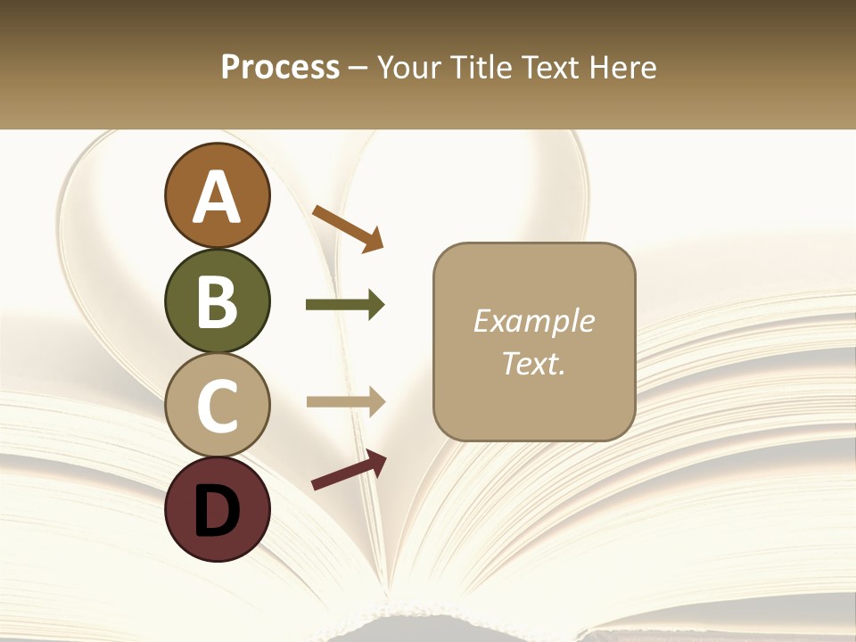 An Open Book With A Heart Shape On Top Of It PowerPoint Template