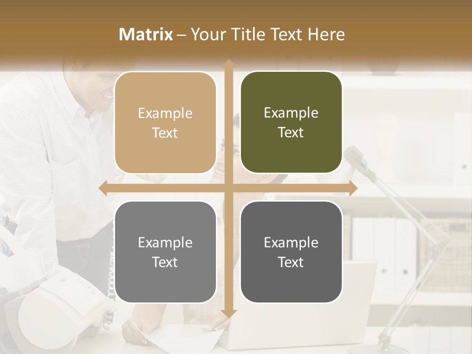 Indoor Technology Businessman PowerPoint Template