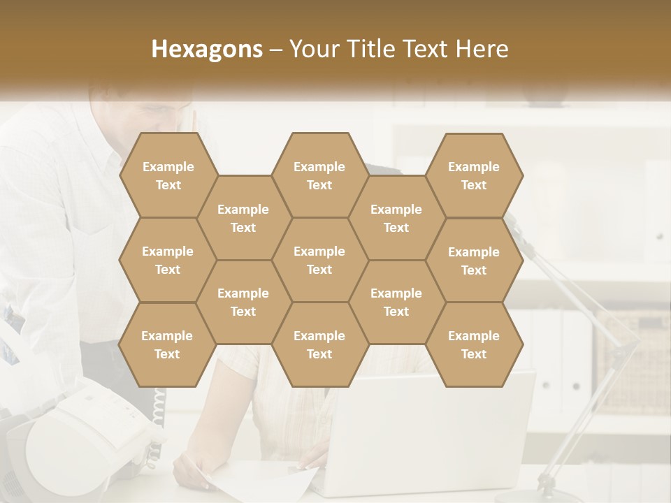 Indoor Technology Businessman PowerPoint Template