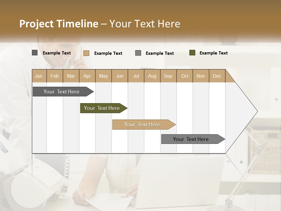 Indoor Technology Businessman PowerPoint Template