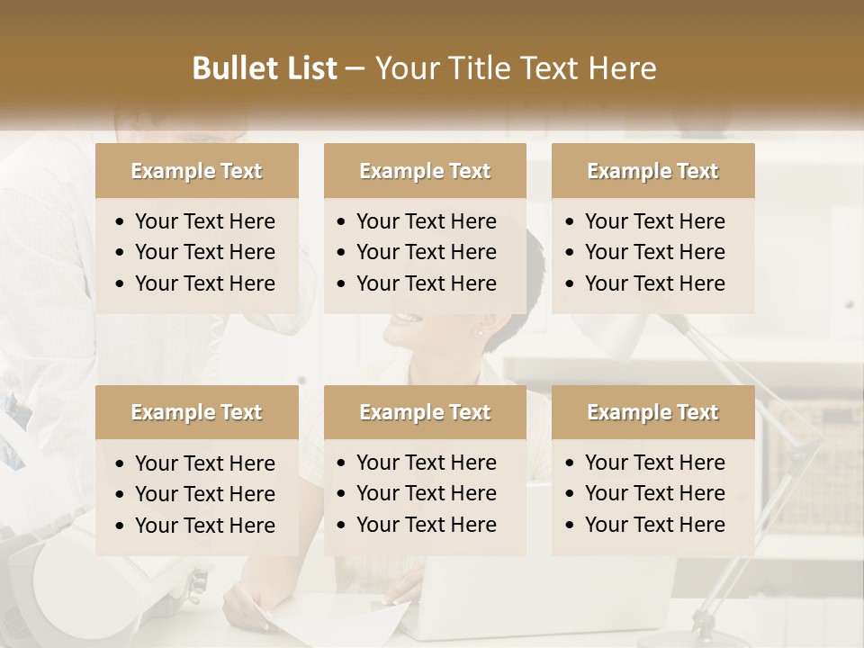 Indoor Technology Businessman PowerPoint Template