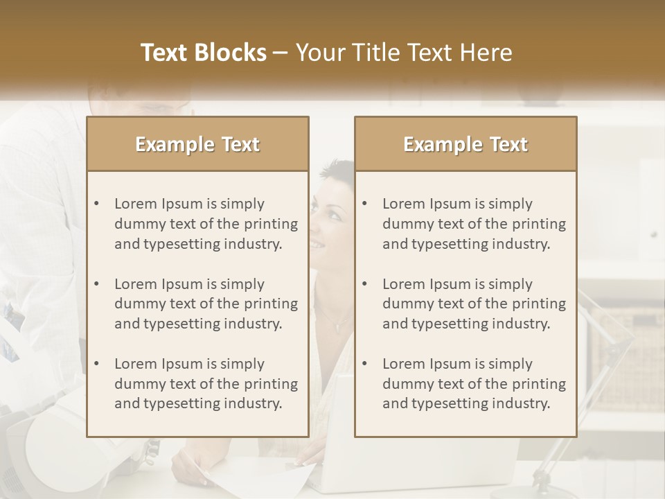 Indoor Technology Businessman PowerPoint Template
