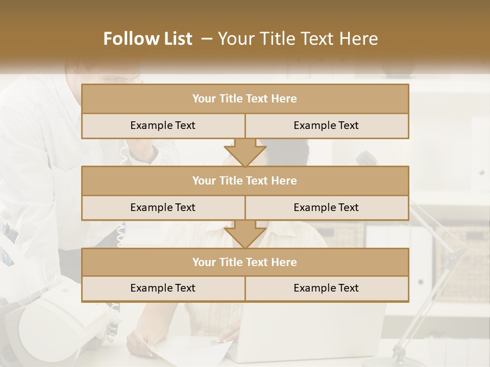 Indoor Technology Businessman PowerPoint Template