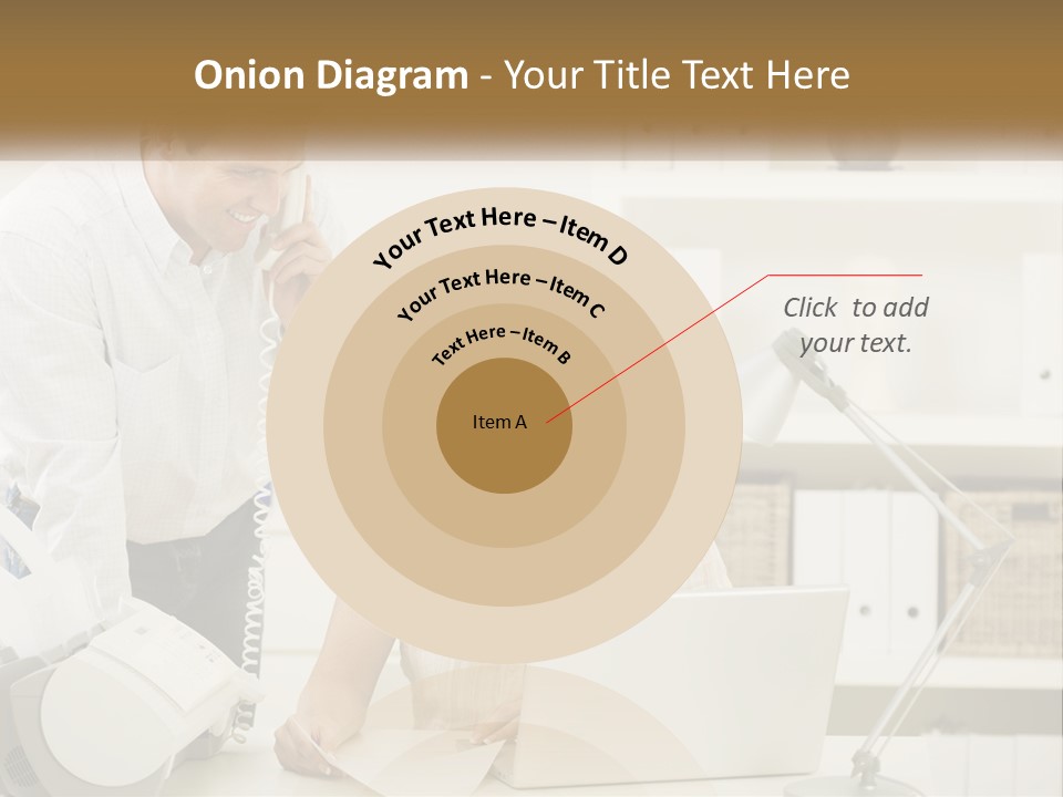 Indoor Technology Businessman PowerPoint Template