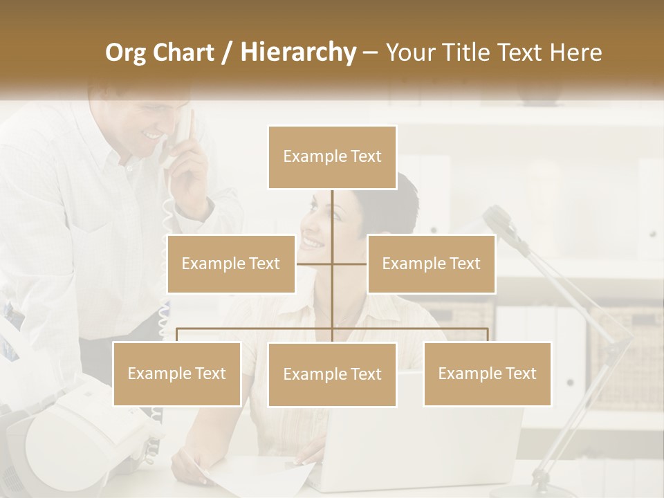 Indoor Technology Businessman PowerPoint Template